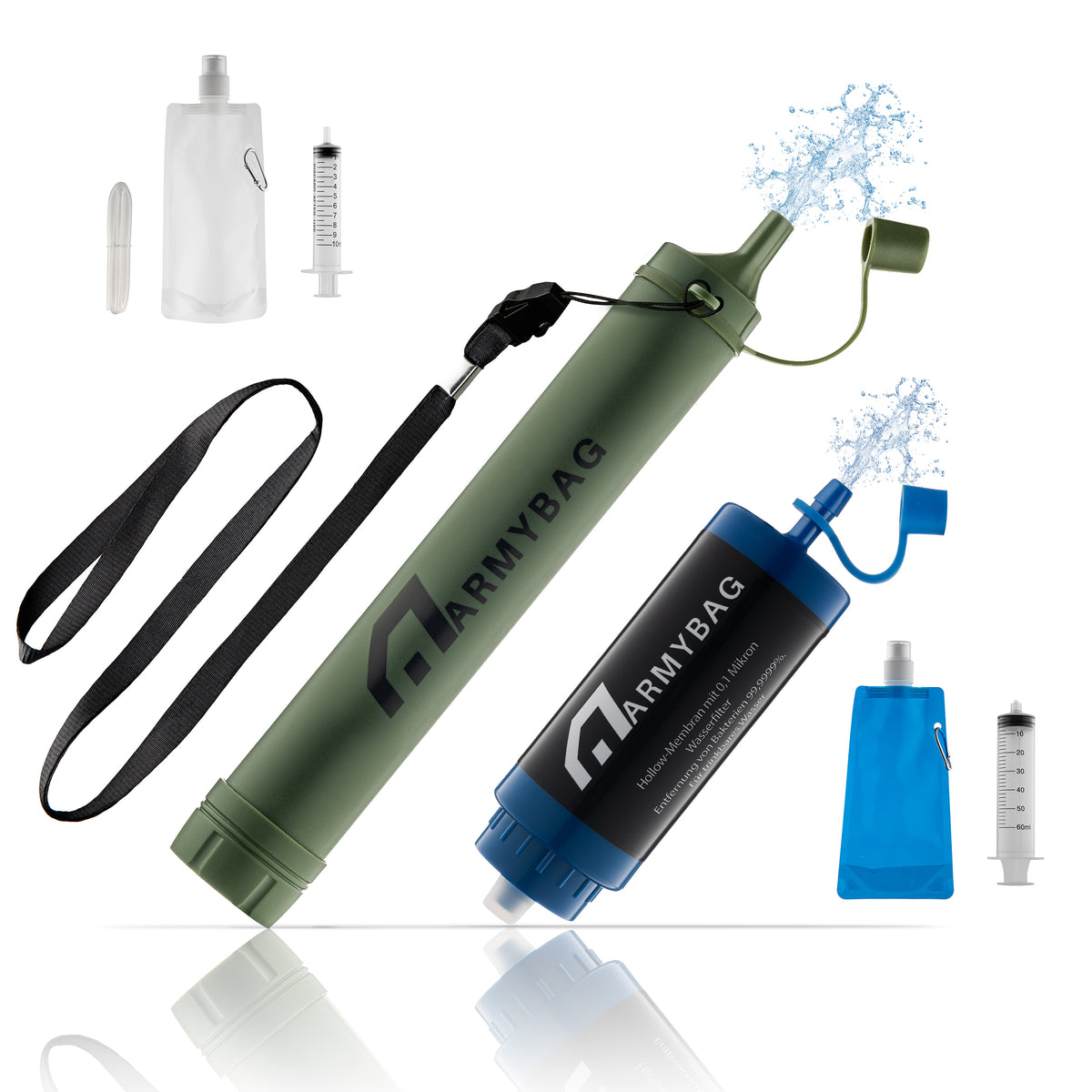 Armybag® Wasserfilter Outdoor 2er Set